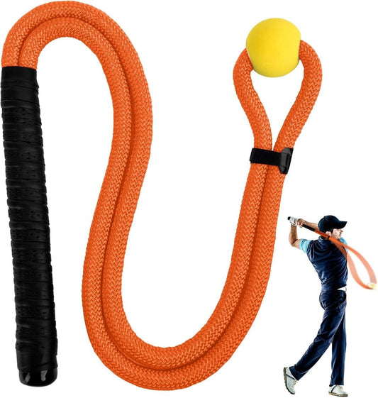 Golf Swing Rope Trainer, Golf Swing Training Aid, Golf Speed Practice Equipment, Correct Posture Maximize Speed & Power - Universal Wellness Group Pty Ltd