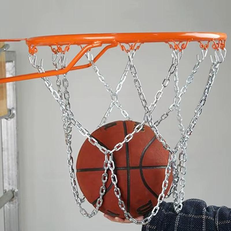 Basketball Net Replacement for Basketball Hoop, Standard Braided Chain, Heavy Duty, Steel - Universal Wellness Group Pty Ltd