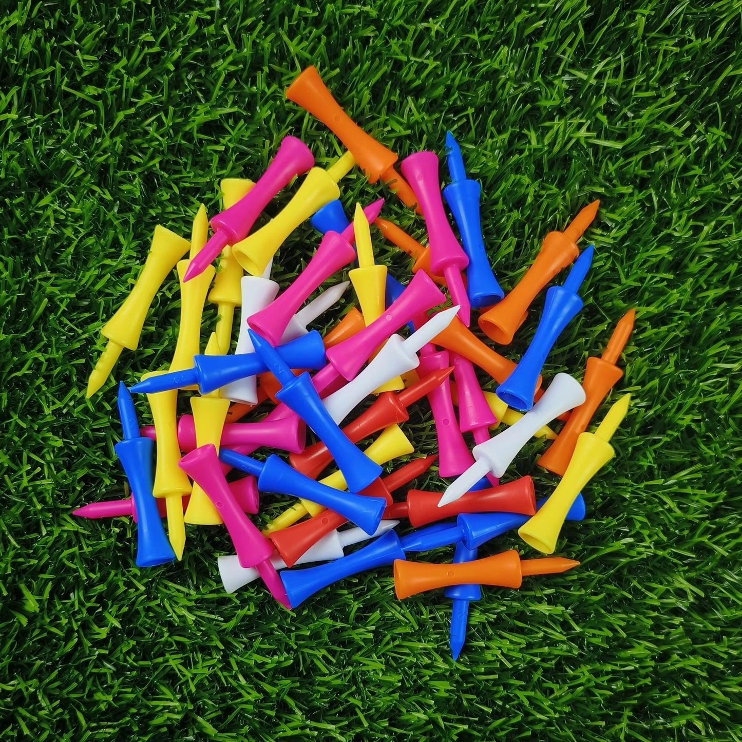 50Pcs Professional 59Mm Golf Tee Golf Supplies New Golf Practice Products Golf Accessories Golf Limit Nail Plastic Ball Holder - Universal Wellness Group Pty Ltd