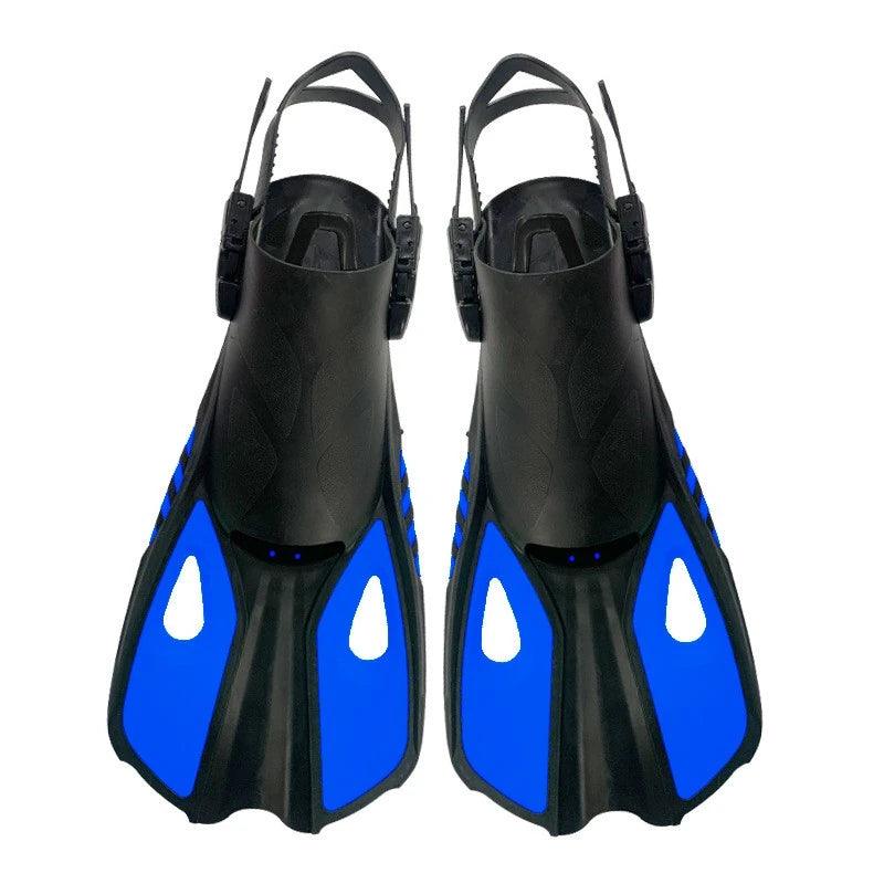 Adjustable Adult Men Women Open Swimming Fins Scuba Snorkeling TPR Short Flippers Novice Suitable for Diving Flipper - Universal Wellness Group Pty Ltd
