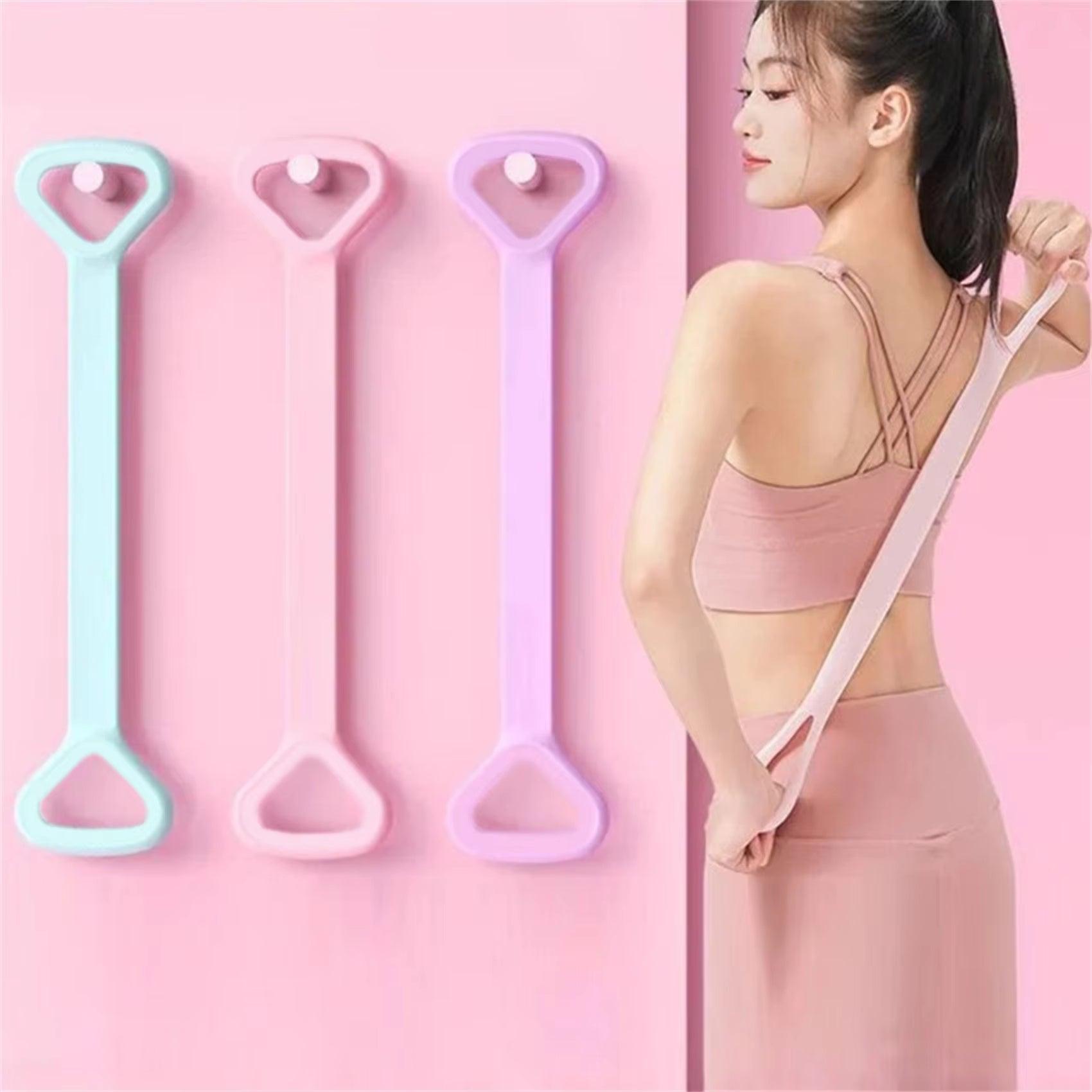 Innovative 8-Character Puller Home Fitness Equipment - Elastic Belt Yoga Support for Women with Open Shoulder and Back Stretching Features - Universal Wellness Group Pty Ltd