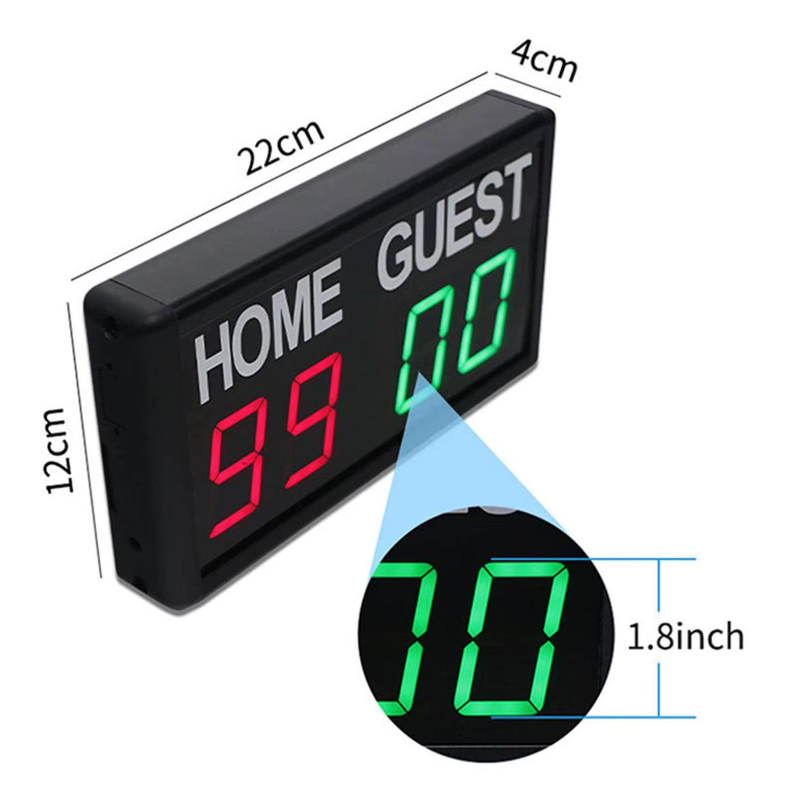 Electronic Digital Scoreboard Counting Score Keeper with Remote Timer - Universal Wellness Group Pty Ltd