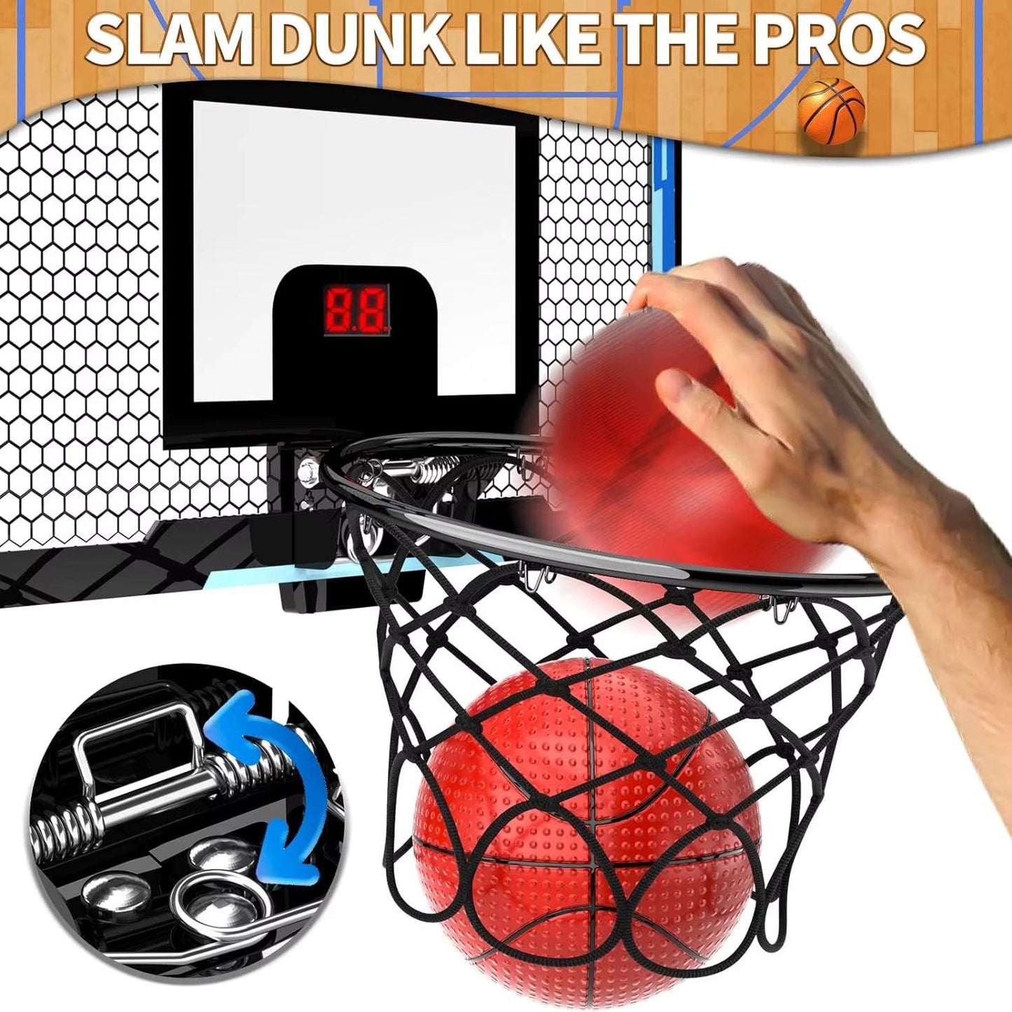 Kids Mini Basketball Hoop with Electronic Scoreboard - Universal Wellness Group Pty Ltd