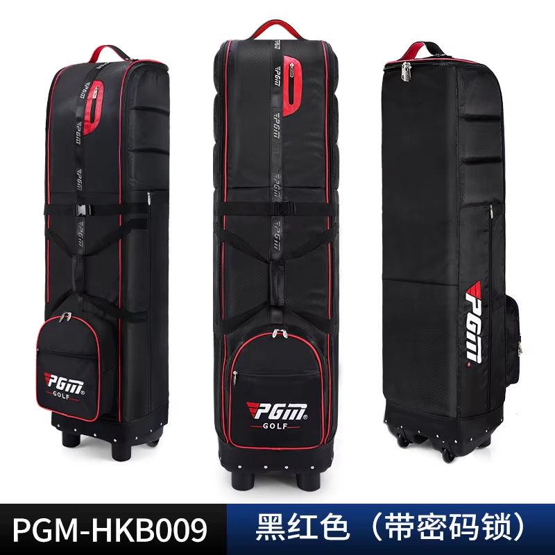 Golf Travel Plane Bags with Wheel Thicken Straps Foldable Golf Club Travel Cover for Airlines Golf Aviation Bag HKB009 - Universal Wellness Group Pty Ltd
