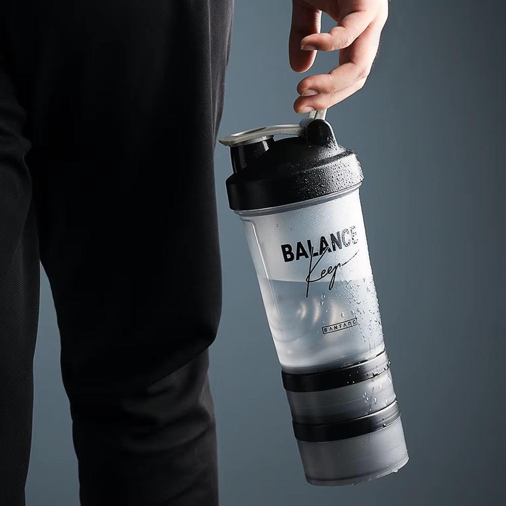 Premium 3-Layer Protein Shake Cup with Large Capacity for Whey Protein and Bodybuilding Workouts - Universal Wellness Group Pty Ltd