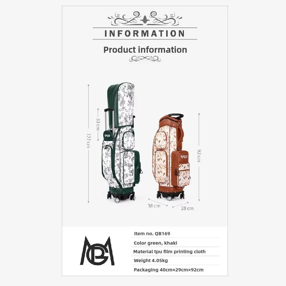 Waterproof Golf Bags,4 Wheel 360 Degree Rotating Women'S Pull Rod Golf Bag,Portable Quality Lightweight Golf Bag QB169 - Universal Wellness Group Pty Ltd
