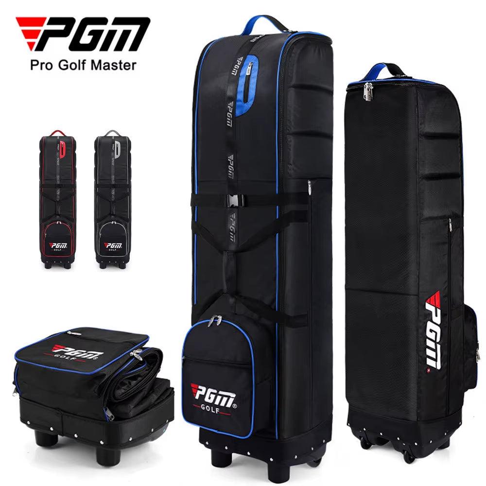 Golf Travel Plane Bags with Wheel Thicken Straps Foldable Golf Club Travel Cover for Airlines Golf Aviation Bag HKB009 - Universal Wellness Group Pty Ltd
