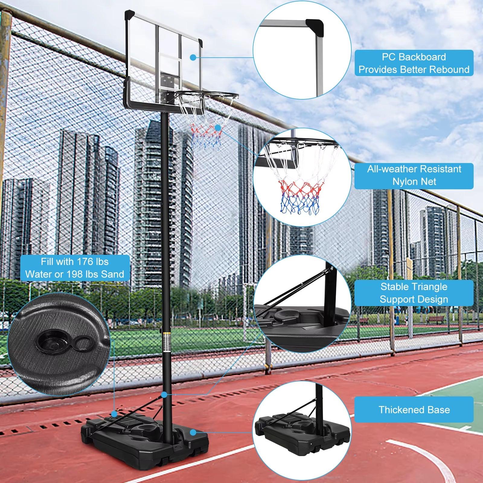 Basketball Hoop Basketball Stand with 45Cm Basketball Rim for Kids/Teens - Universal Wellness Group Pty Ltd