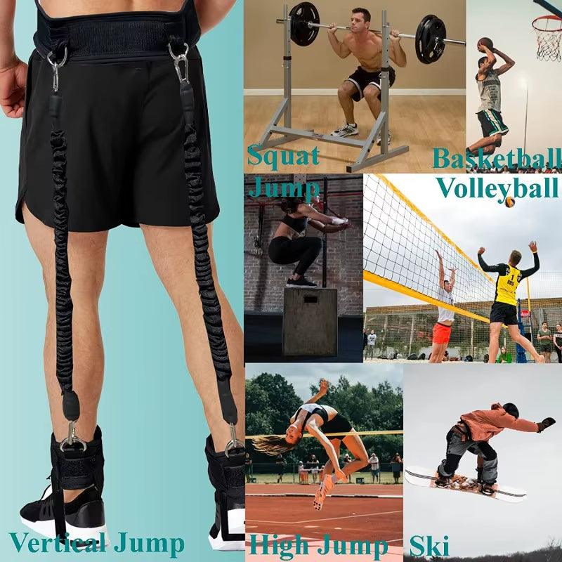 Vertical Jumping Trainer Leg Strength Training Resistance Band for Agility Speed Basketball Volleyball Football Jump Training - Universal Wellness Group Pty Ltd