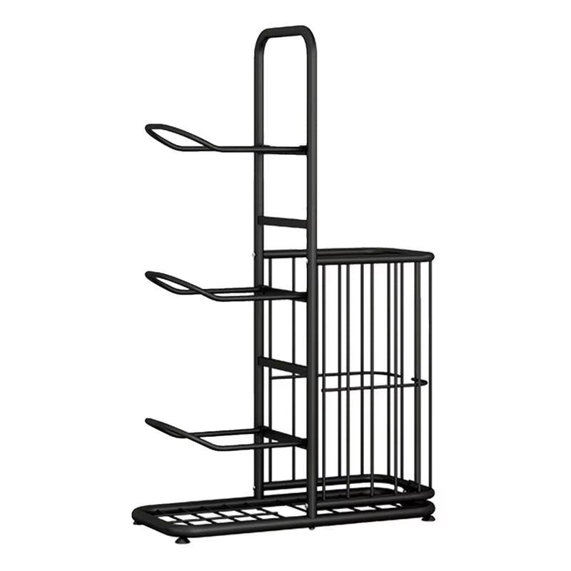 Ball Rack Vertical Basketball Ball Organiser Multilayer Metal Storage Rack - Universal Wellness Group Pty Ltd