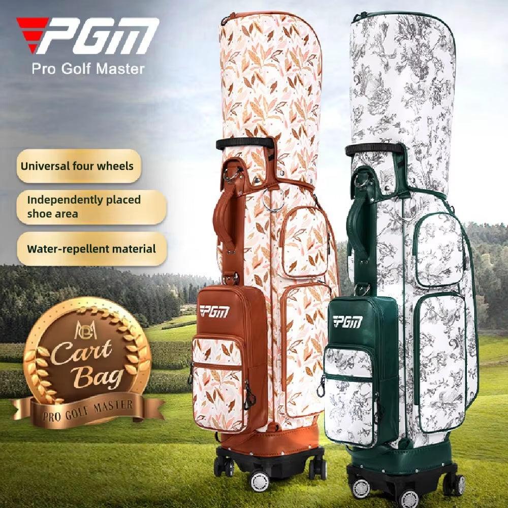 Waterproof Golf Bags,4 Wheel 360 Degree Rotating Women'S Pull Rod Golf Bag,Portable Quality Lightweight Golf Bag QB169 - Universal Wellness Group Pty Ltd