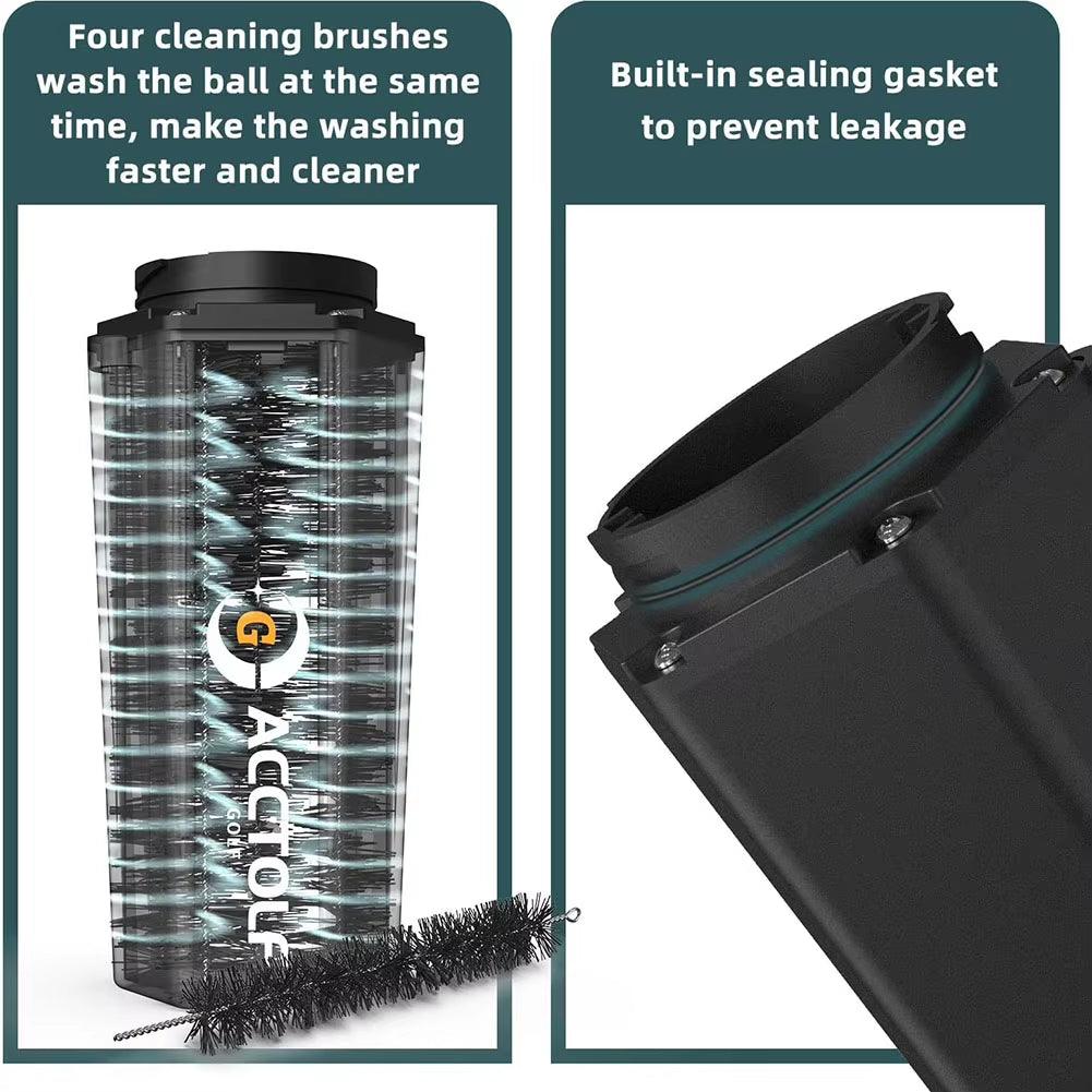 Golf Ball Washer Cleaning Machine with Towel Reusable Cart Cup Holder Portable Golf Bag Cart Cleaner Accessories for Gift - Universal Wellness Group Pty Ltd