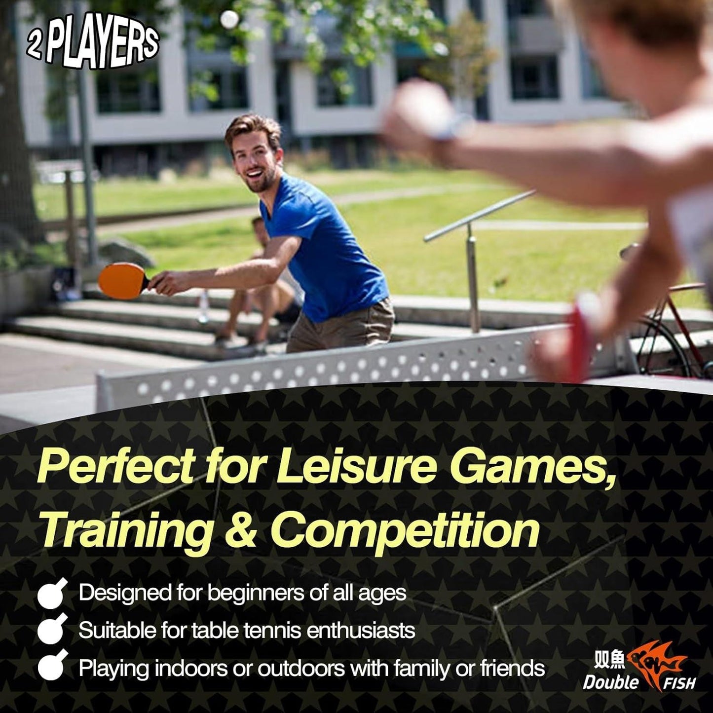 Table Tennis Set - Paddles, Balls & Storage Case - Universal Wellness Group Pty Ltd