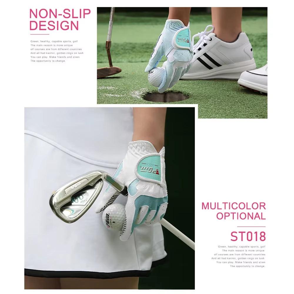 Women'S Golf Gloves ST018 Left Hand & Right Hand Nanometer Cloth Golf Breathable Palm Protection High Quality Sport Gloves - Universal Wellness Group Pty Ltd