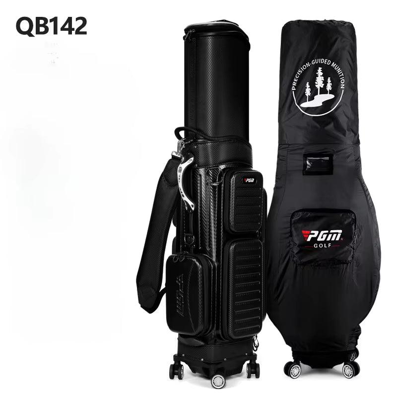 Golf Bag with Wheels Customs Locks Flexible Full Body Hard Shell Large Capacity Golf Aviation Bag Golf Supplies New QB142 - Universal Wellness Group Pty Ltd