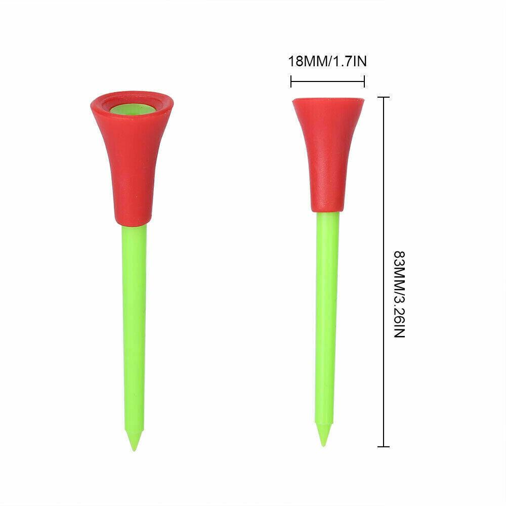 110Pcs Plastic & Rubber Cushion Top Golf Tees 83Mm High Quality Fast Dispatch - Universal Wellness Group Pty Ltd
