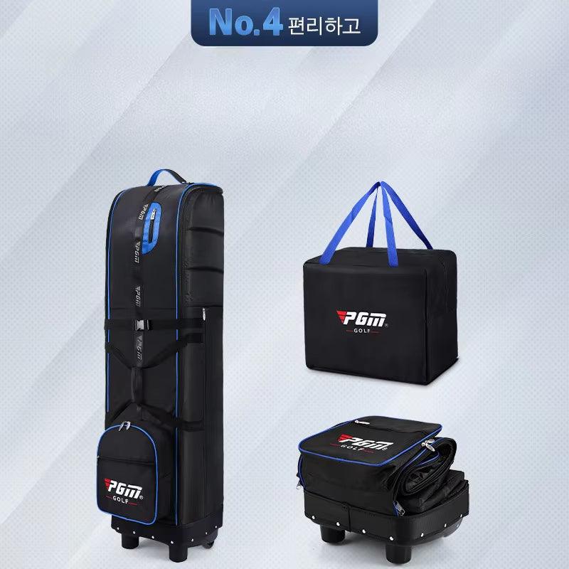 Golf Travel Plane Bags with Wheel Thicken Straps Foldable Golf Club Travel Cover for Airlines Golf Aviation Bag HKB009 - Universal Wellness Group Pty Ltd