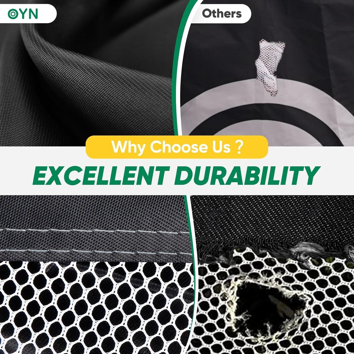 Golf Net, 10X7Ft Durable Golf Practice Net for Backyard Driving & Garage - All-In-1 Golf Hitting Net with Golf Mat, 9 Golf Balls, 9 Golf Tee, and Carry Bag for Training - Universal Wellness Group Pty Ltd