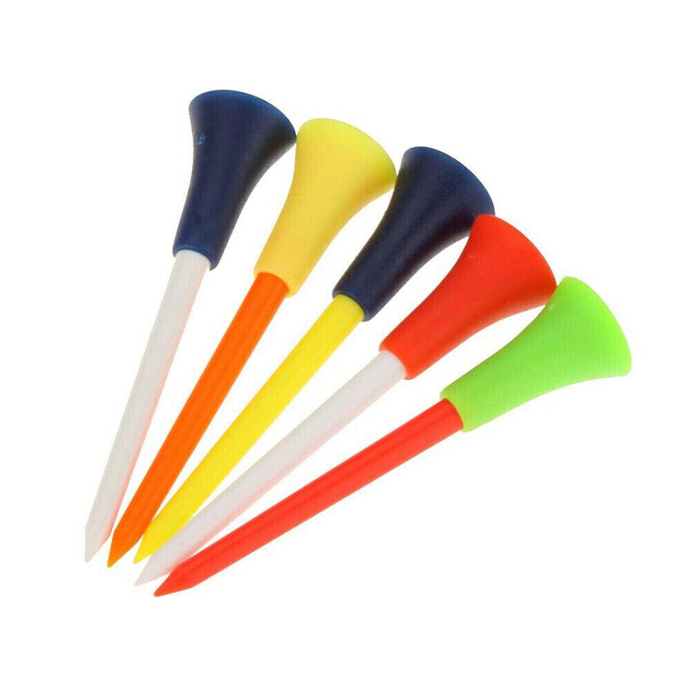 110Pcs Plastic & Rubber Cushion Top Golf Tees 83Mm High Quality Fast Dispatch - Universal Wellness Group Pty Ltd