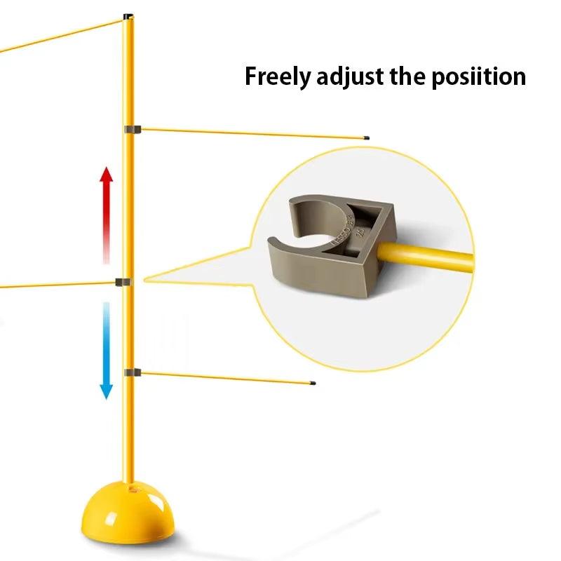 Agile Reaction Basketball Dribble Trainer Adjustable Dribbling Training Equipment Easy to Assemble Foldable Trainer Rods - Universal Wellness Group Pty Ltd