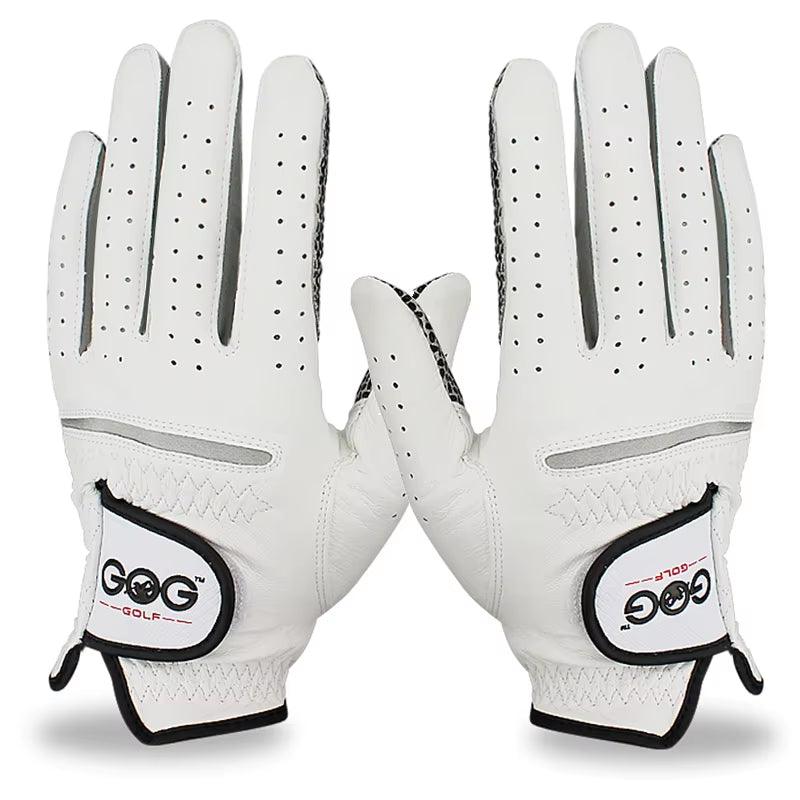 Genuine Leather Golf Gloves Men'S Left Right Hand Soft Breathable Pure Sheepskin Golf Gloves Golf Accessories - Universal Wellness Group Pty Ltd