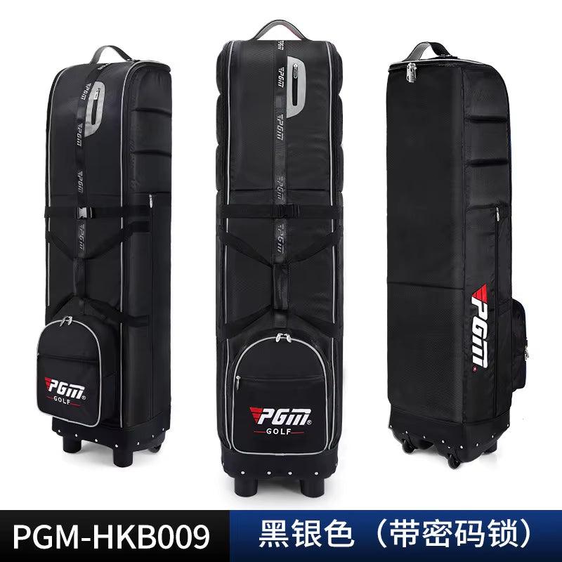 Golf Travel Plane Bags with Wheel Thicken Straps Foldable Golf Club Travel Cover for Airlines Golf Aviation Bag HKB009 - Universal Wellness Group Pty Ltd