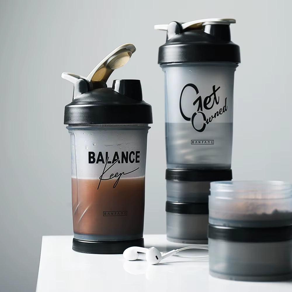 Premium 3-Layer Protein Shake Cup with Large Capacity for Whey Protein and Bodybuilding Workouts - Universal Wellness Group Pty Ltd