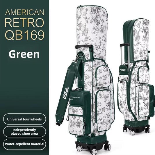Waterproof Golf Bags,4 Wheel 360 Degree Rotating Women'S Pull Rod Golf Bag,Portable Quality Lightweight Golf Bag QB169 - Universal Wellness Group Pty Ltd