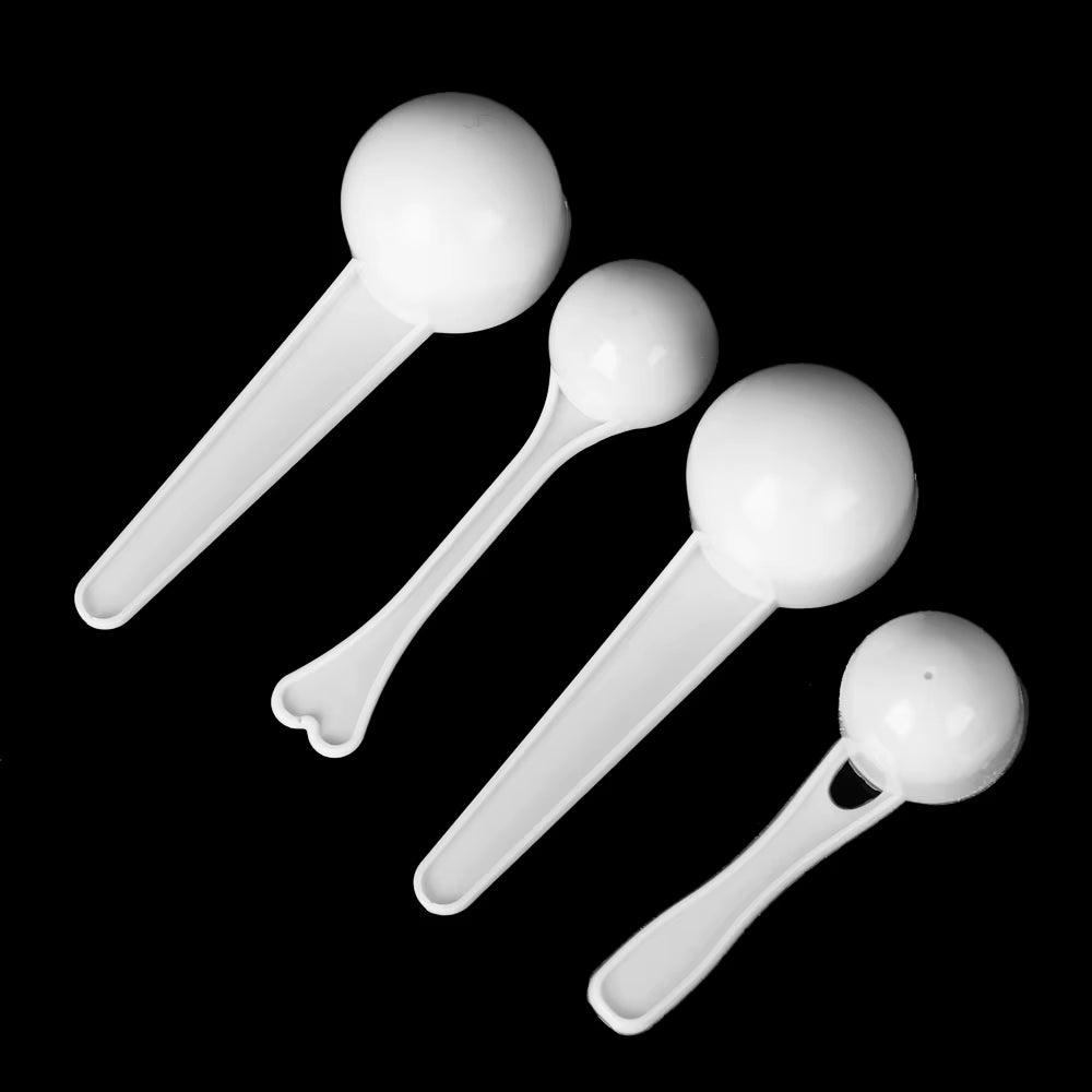 Set of 10 Plastic Measuring Spoons for Milk Powder, Coffee, Protein Powder, and Kitchen Seasoning (1G, 3G, 5G, 10G) - Universal Wellness Group Pty Ltd
