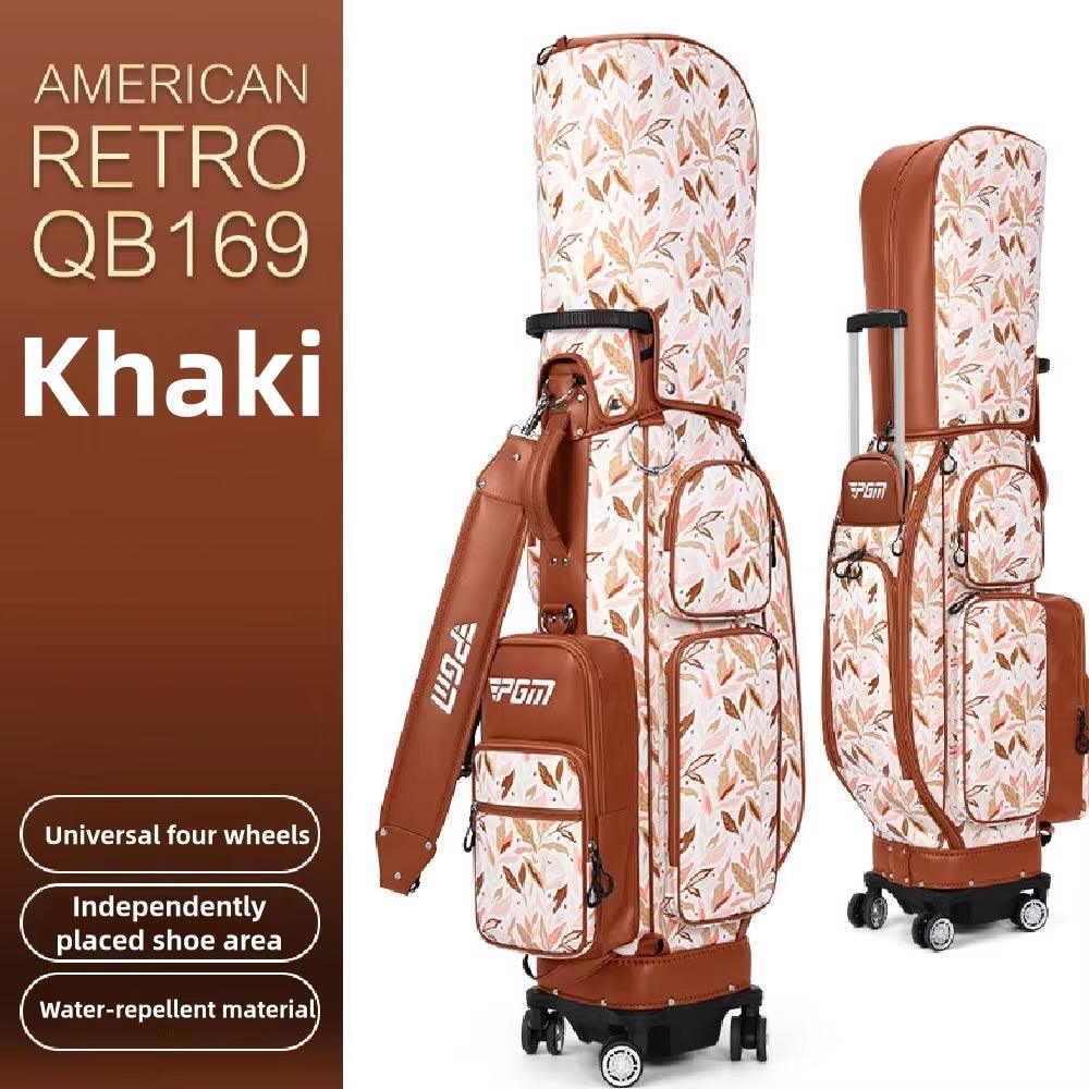 Waterproof Golf Bags,4 Wheel 360 Degree Rotating Women'S Pull Rod Golf Bag,Portable Quality Lightweight Golf Bag QB169 - Universal Wellness Group Pty Ltd