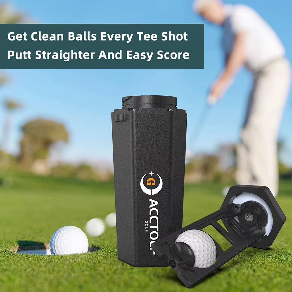 Golf Ball Washer Cleaning Machine with Towel Reusable Cart Cup Holder Portable Golf Bag Cart Cleaner Accessories for Gift - Universal Wellness Group Pty Ltd