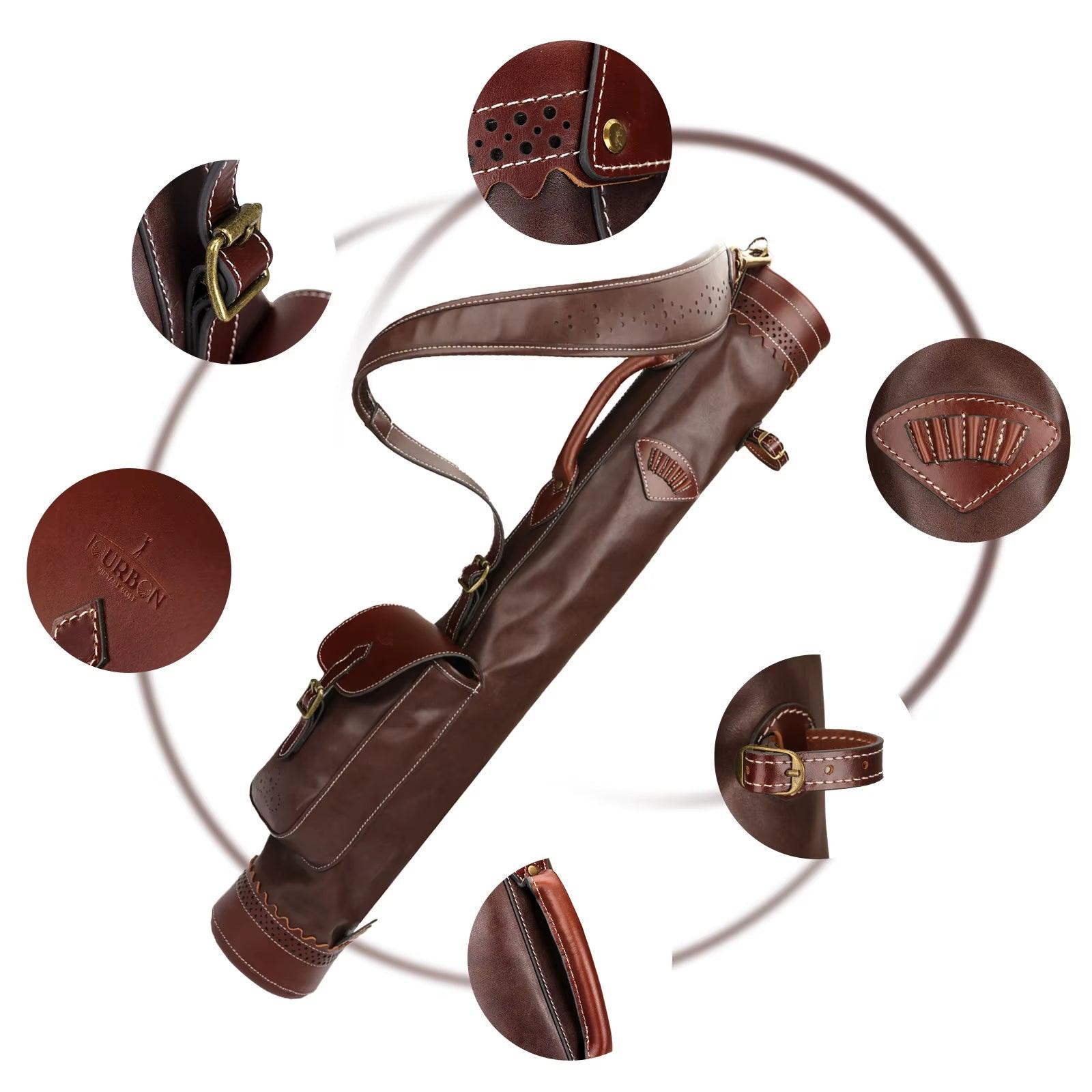 Microfiber Leather Golf Club Carry Bag Vintage Pencil Style - Universal Wellness Group Pty Ltd