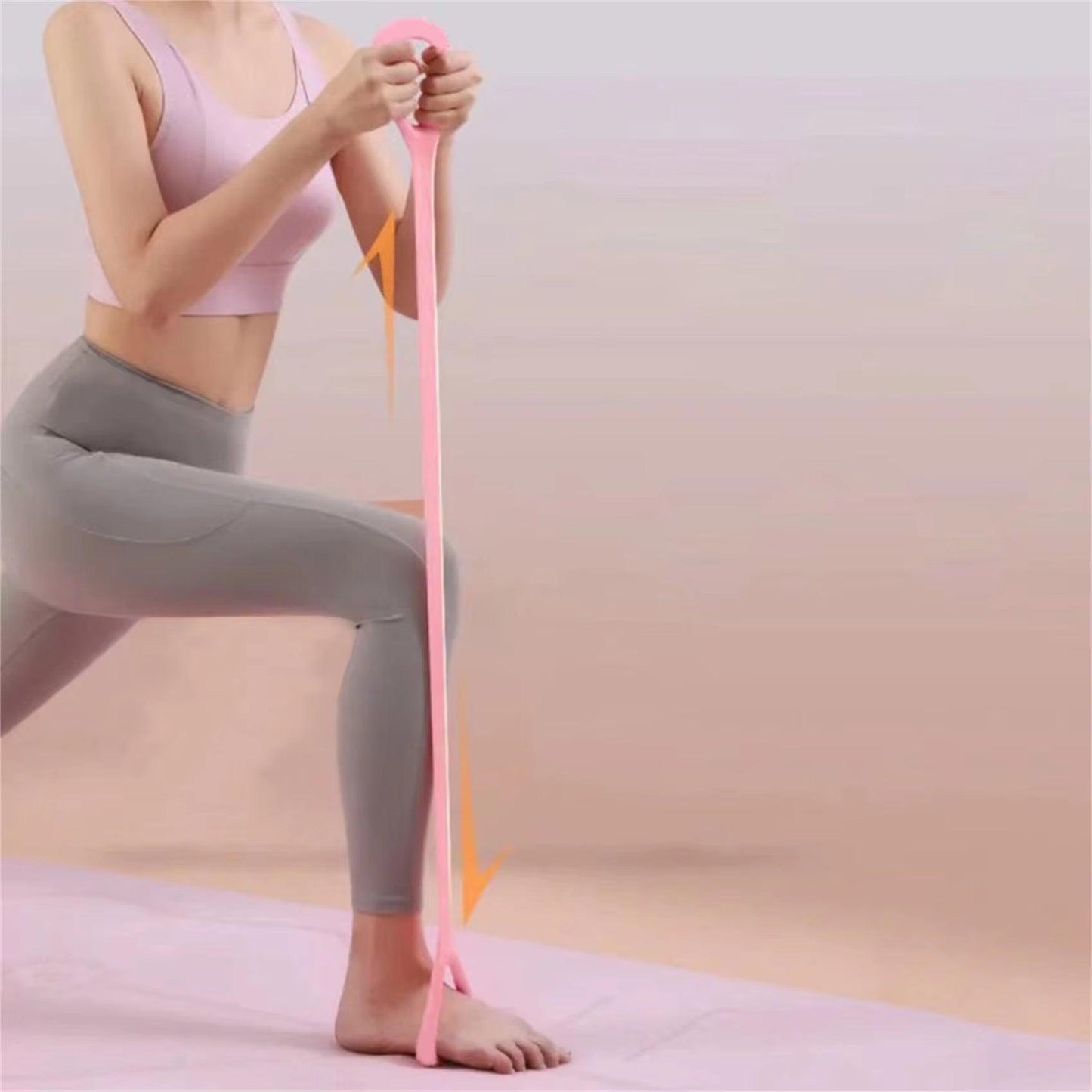 Innovative 8-Character Puller Home Fitness Equipment - Elastic Belt Yoga Support for Women with Open Shoulder and Back Stretching Features - Universal Wellness Group Pty Ltd