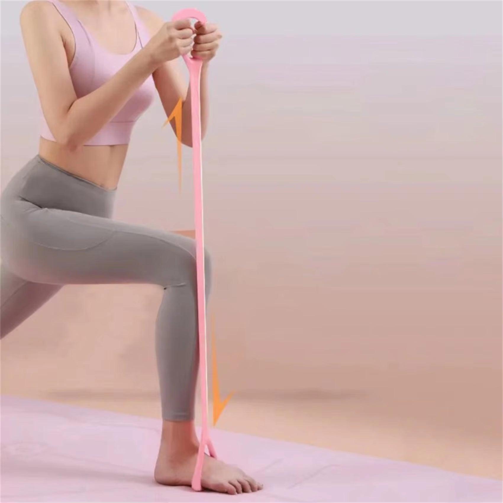 Innovative 8-Character Puller Home Fitness Equipment - Elastic Belt Yoga Support for Women with Open Shoulder and Back Stretching Features - Universal Wellness Group Pty Ltd
