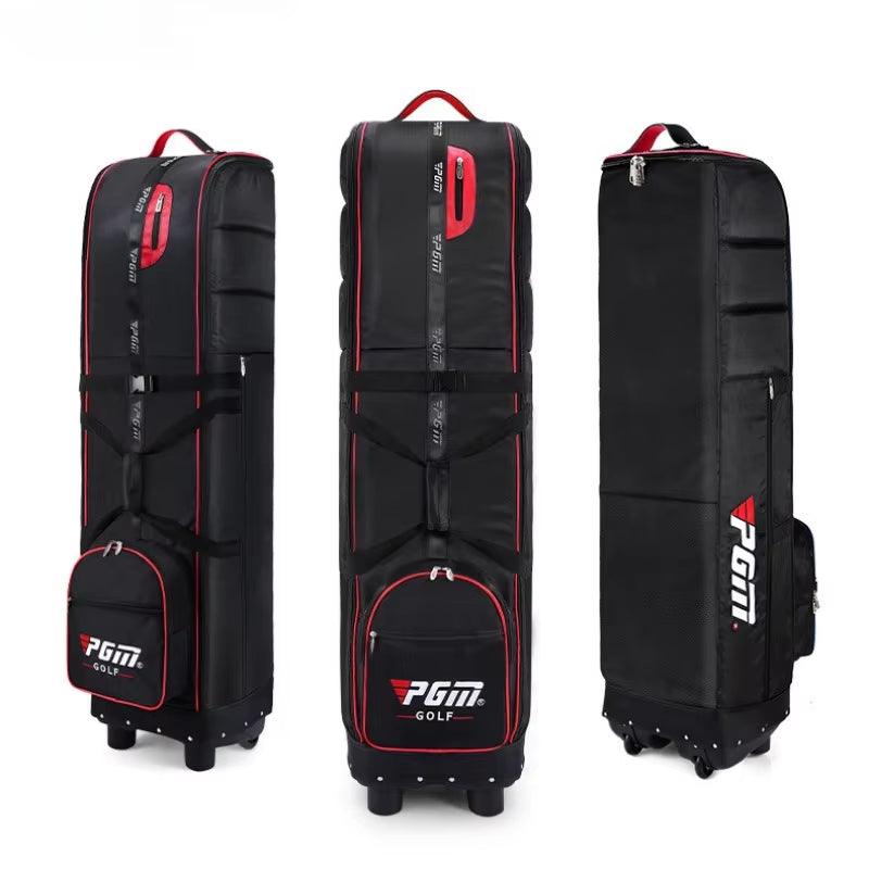 Golf Travel Plane Bags with Wheel Thicken Straps Foldable Golf Club Travel Cover for Airlines Golf Aviation Bag HKB009 - Universal Wellness Group Pty Ltd