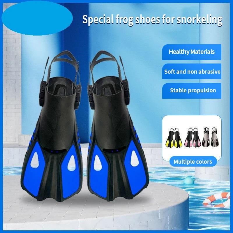 Adjustable Adult Men Women Open Swimming Fins Scuba Snorkeling TPR Short Flippers Novice Suitable for Diving Flipper - Universal Wellness Group Pty Ltd