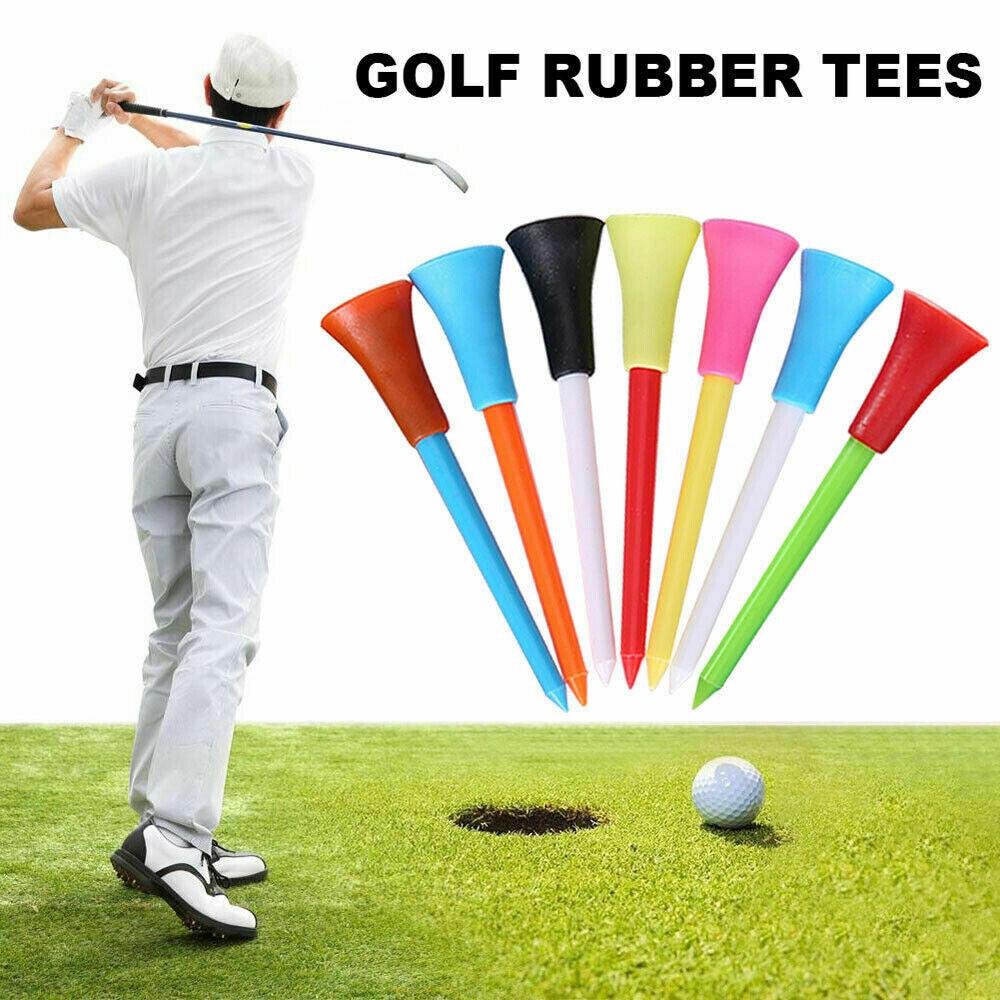 110Pcs Plastic & Rubber Cushion Top Golf Tees 83Mm High Quality Fast Dispatch - Universal Wellness Group Pty Ltd