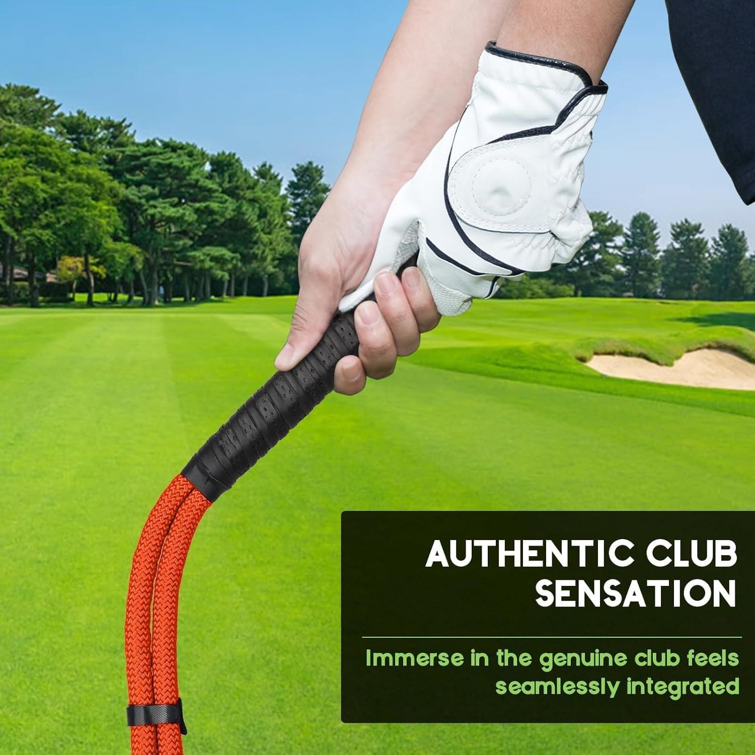 Golf Swing Rope Trainer, Golf Swing Training Aid, Golf Speed Practice Equipment, Correct Posture Maximize Speed & Power - Universal Wellness Group Pty Ltd