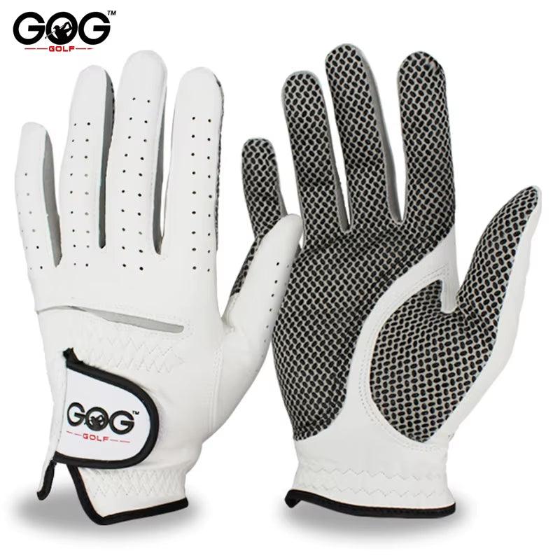 Genuine Leather Golf Gloves Men'S Left Right Hand Soft Breathable Pure Sheepskin Golf Gloves Golf Accessories - Universal Wellness Group Pty Ltd