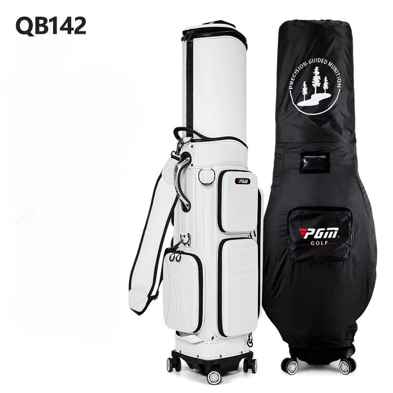 Golf Bag with Wheels Customs Locks Flexible Full Body Hard Shell Large Capacity Golf Aviation Bag Golf Supplies New QB142 - Universal Wellness Group Pty Ltd