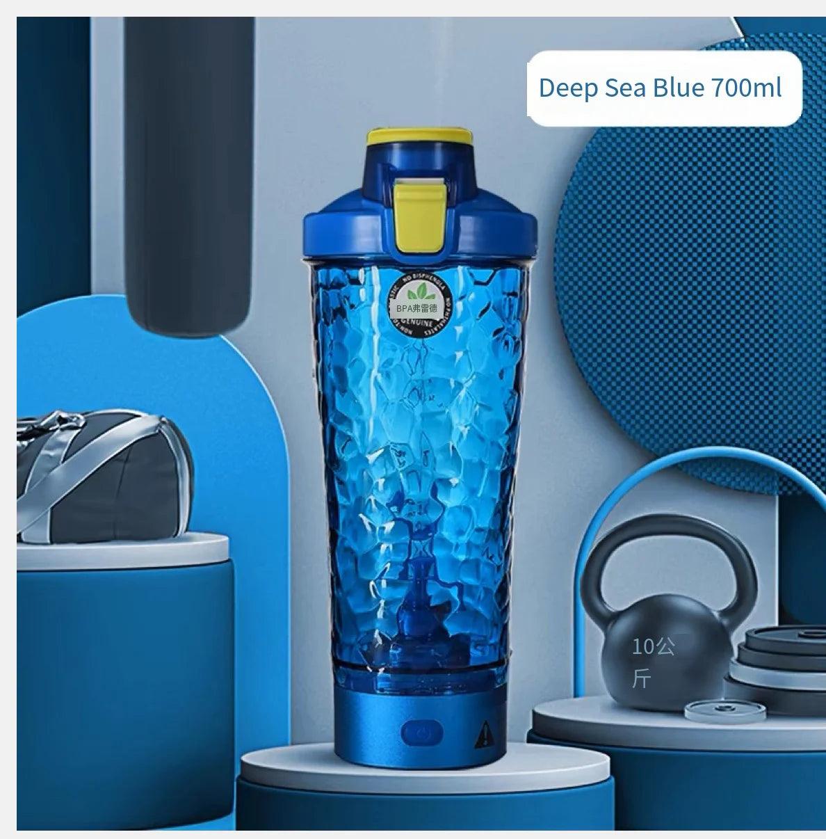 650ml Rechargeable USB Electric Portable Whey Protein Shaker Bottle - Fully Automatic Stirring Cup for Gym and Cocktail Blending, BPA-Free - Universal Wellness Group Pty Ltd