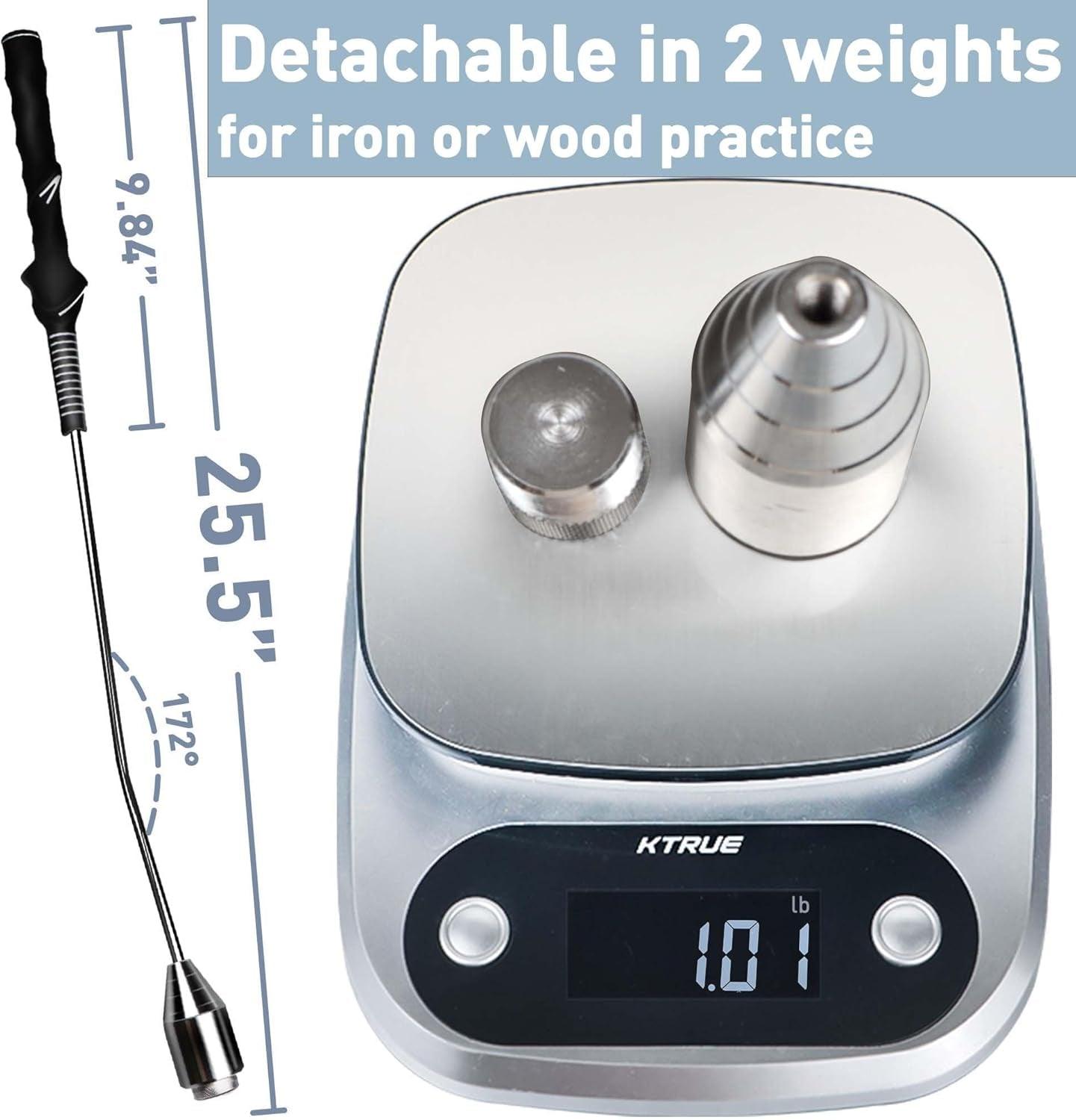 Golf Swing Trainer Aid, Golf Grip Trainer for Warm-Up, Swing Tempo Training - Weighted Golf Club for Indoor Practice, Right-Handed Chipping Hitting Golf Accessories - Universal Wellness Group Pty Ltd