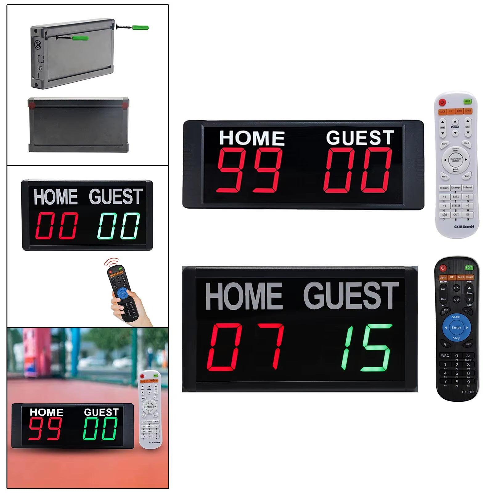 Electronic Digital Scoreboard Counting Score Keeper with Remote Timer - Universal Wellness Group Pty Ltd