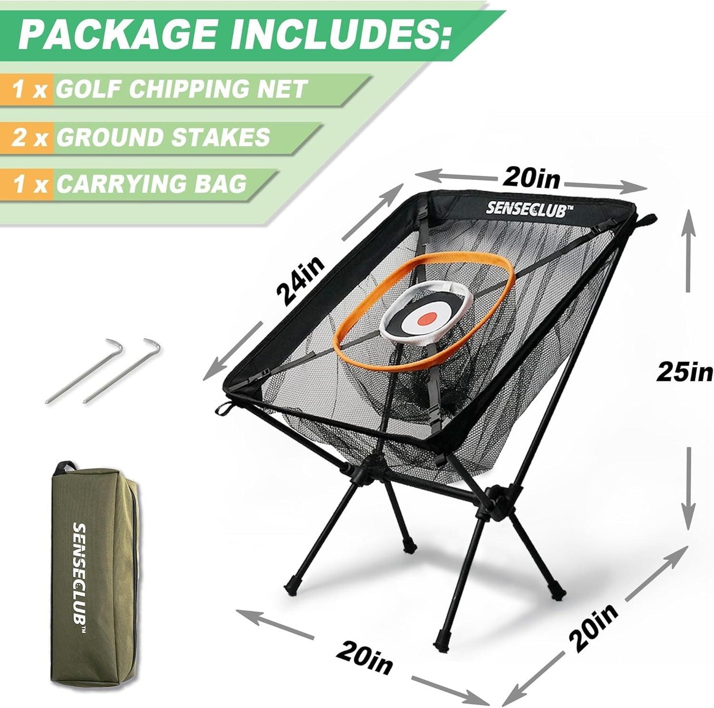 Golf Chipping Net & Driving Net, Backyard Golf Practice Net with Mat, Indoor Golf Training Target with Balls - Universal Wellness Group Pty Ltd