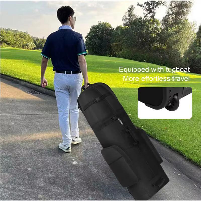 Golf Club Travel Covers Golf Putters Carry Bag for Traveling Wear-Resistant Large Capacity Zipper Airline Golf Bag with Wheels - Universal Wellness Group Pty Ltd