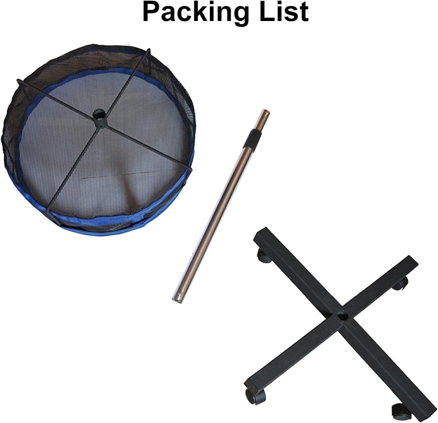 Removeable Table Tennis Storage Multi-Ball Collector Holder Adjustable Height Pickleball Collection Basket for Training - Universal Wellness Group Pty Ltd