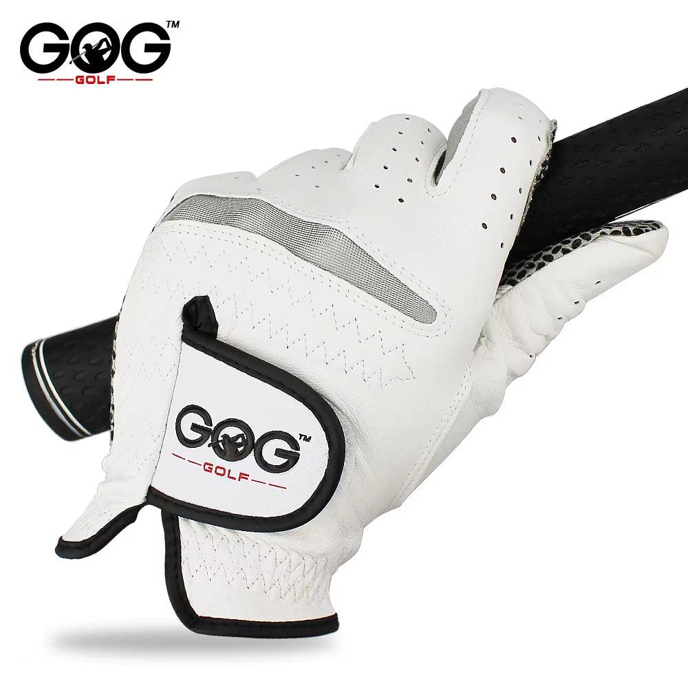 Genuine Leather Golf Gloves Men'S Left Right Hand Soft Breathable Pure Sheepskin Golf Gloves Golf Accessories - Universal Wellness Group Pty Ltd