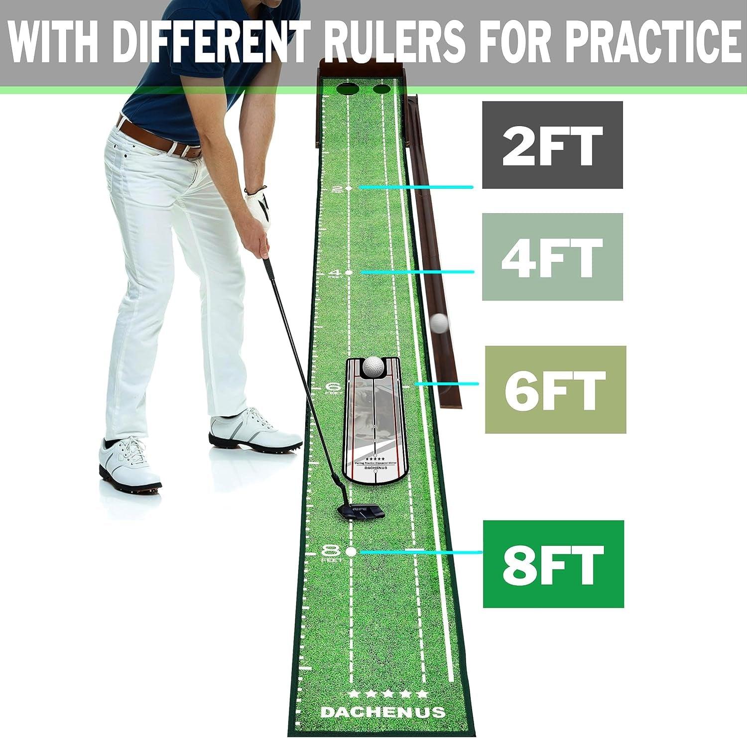 Golf Putting Mat Putting Mat for Indoors Putting Green, Mini Golf, Putting Mat Indoor Golf Matt Putting Green with Automatic Ball Return for Indoor and Outdoor, Office - Universal Wellness Group Pty Ltd