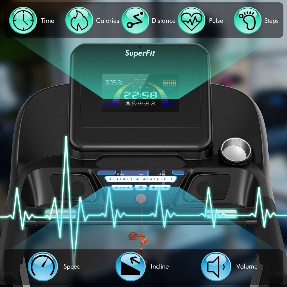 4.75 HP Treadmill with APP and Auto Incline for Home & Apartment - Universal Wellness Group Pty Ltd