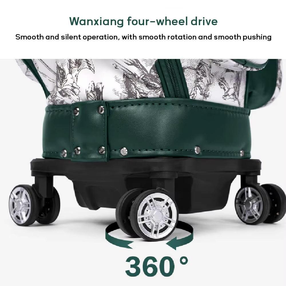 Waterproof Golf Bags,4 Wheel 360 Degree Rotating Women'S Pull Rod Golf Bag,Portable Quality Lightweight Golf Bag QB169 - Universal Wellness Group Pty Ltd